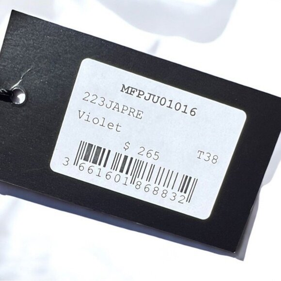 🌻NEW w/tags Maje Japre Violet Purple Asymmetric Midi Skirt Size 38 - Picture 8 of 8